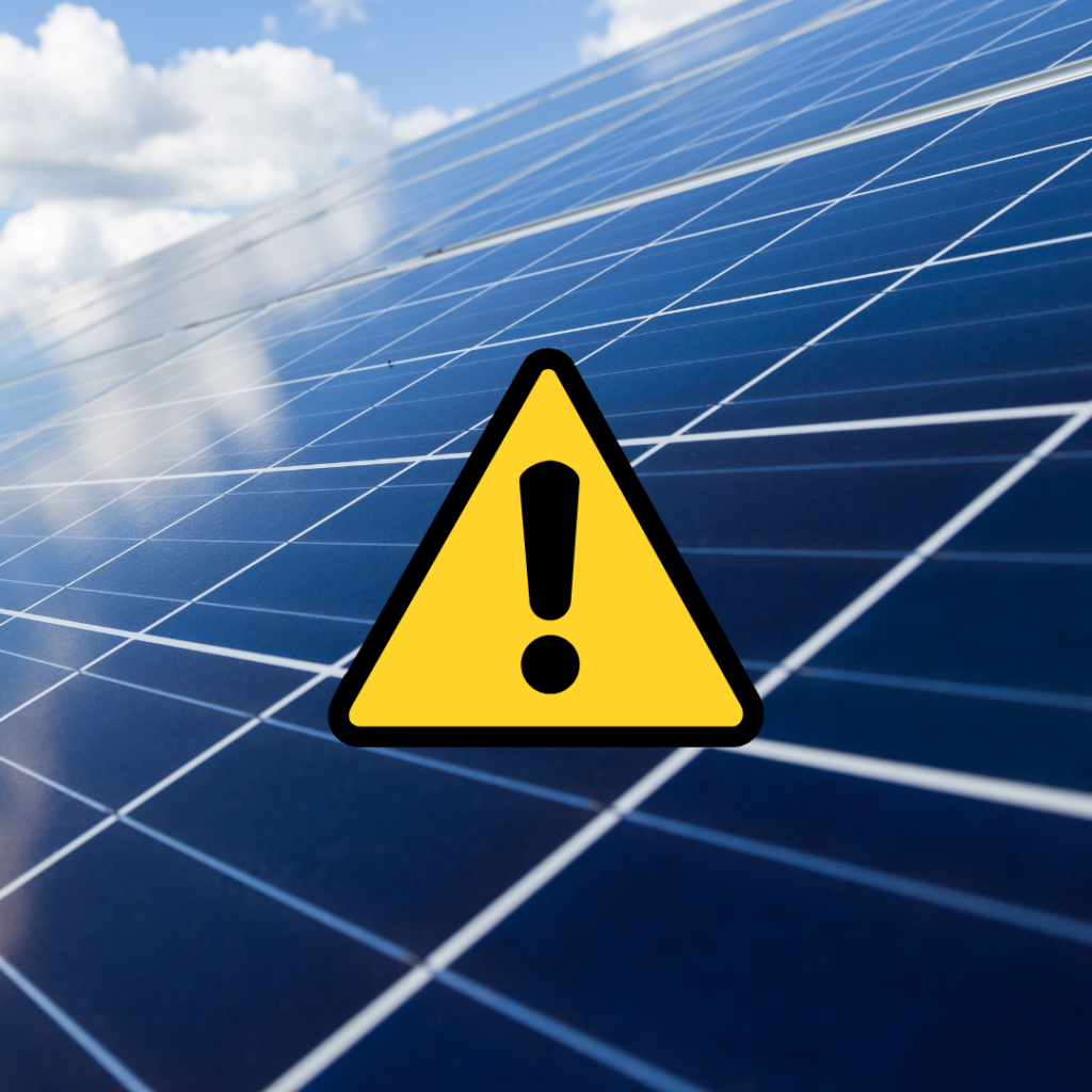 Foutmelding Zonnepanelen